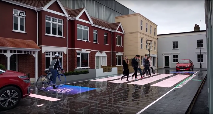 Crossing expands to accomodate increased pedestrian traffic