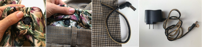 Development prototypes of an interactive scarf